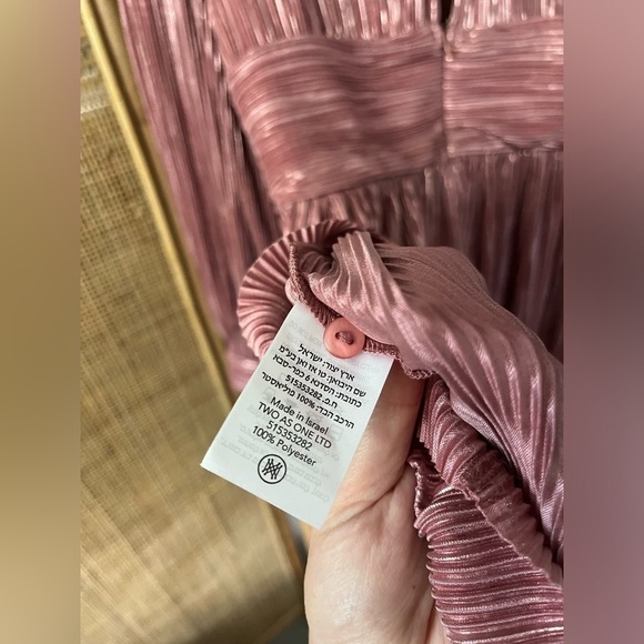 Sabina Musayev Golda Pleated Mini Dress in Rose Gold - Picture 13 of 14